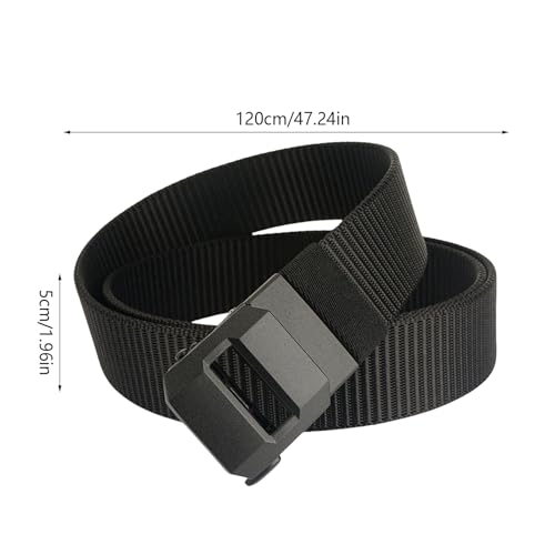 Men's Ratchet Belt | Stretch Adjustable Nylon Belt With Automatic Buckle | Skin-Friendly Waist Accessories For Casual, Formal Suit, Jeans, Golf, Hiking, Outdoor, Travel, Daily Wear4