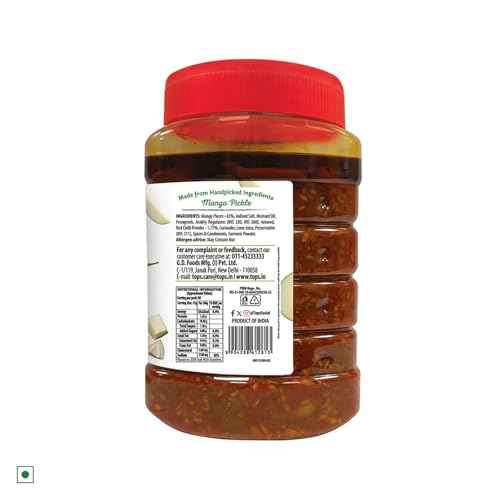 Image of TOPS Gold Mango Pickle - 900 gm | Prepared with the goodness of Mustard Oil (Pack of 3)