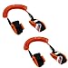 Child Safety 2 Pack Anti Lost Child Wrist Leash - Skin Friendly - Cotton Strap Safety Harness 1.5 & 2.5 m - Brace Restraint Harnesses & Leashes For Children - Bonus Child Finger Toothbrush (Orange)