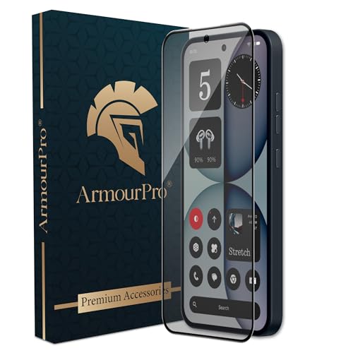 Image of ArmourPro Anti Glare Matte Tempered Glass for Nothing Phone (4A) - Anti Fingerprint Screen Protector, 9H Scratch Resistant, Smooth Touch, Edge-to-Edge Full Coverage