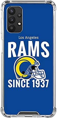 Skinit Funda transparente compatible con Galaxy A32 5G – Diseño oficial de casco de Los Angeles Rams de la NFL