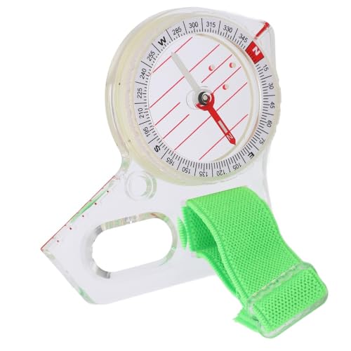 Brújula para pulgar con marcas luminiscentes diseño acrílico miniatura 2