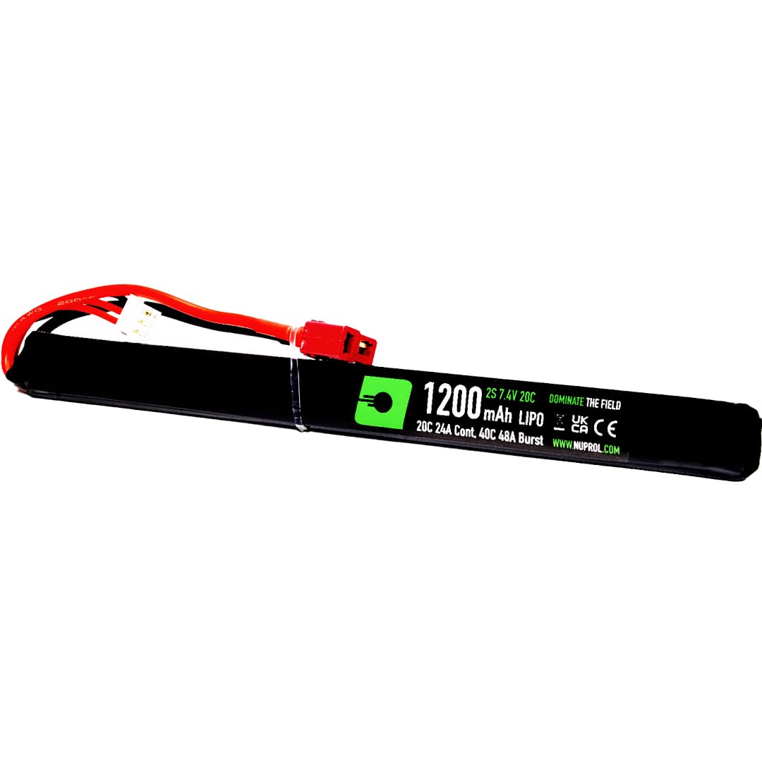 NUPROL Power - 7.4v LiPo 1200mAh 2S Deans [Rate 20C @ 24A] [Burst 40C @ 48A] - AK Slim Stick