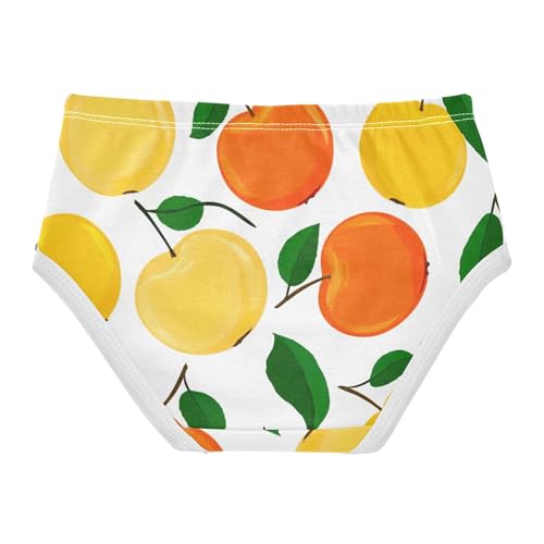 Fruit White Girl Panties Cute Toddler Girls Underwear Cotton Print Kids Briefs Undies 2t2