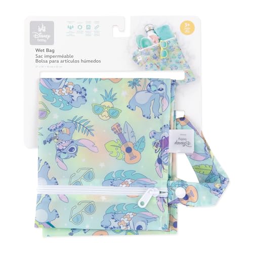 image for Bumkins Disney Waterproof Wet Bag for Baby, Travel, Swim Suit, Cloth D
