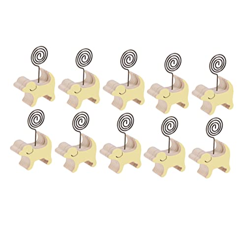LALAFINA 10 Pcs Dog Office Supplies Message Clip Stand Photo Paper Clip Holder for Desk Wedding Home Decorations