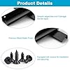 FEITONGFX 6 PCS Vinyl Wall Mount, Vinyl Shelf for 12 Inch Albums, LP Minimalist Record Display Holder for CD Book Photo Picture Display in Office Home Store Easy Install (Black Metal) #2