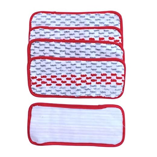 Synonymous Mop Pad Compatible with O Cedar Mop Head Replacement for O Cedar Promist Spray Mop and Compatible with Swiffer Wet Jet for Wet Mopping and dust mop (12 inch Mop Pad, 4 Pack)