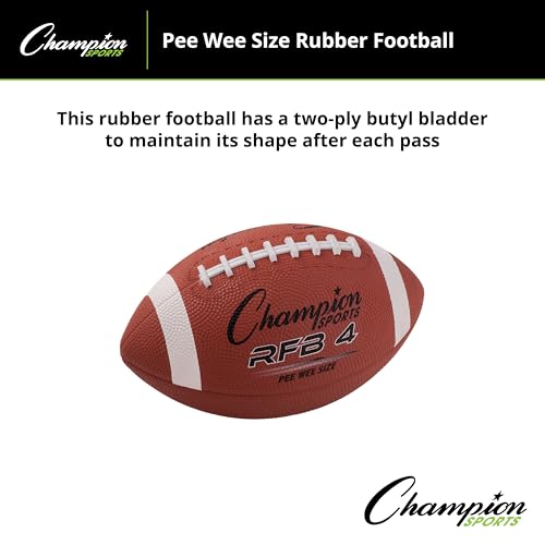 Champion Sports Rubber Pee Wee Football