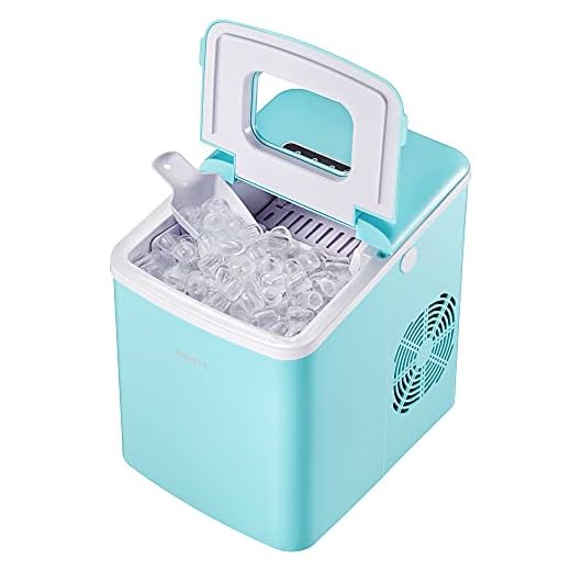 Ice Maker, Portable Ice Maker Machine for Countertop, 9 Cubes Ready in 6 Minutes, 28.7 lbs Ice in 24 Hours Home Mini Ice Machine with Ice Scoop and Basket, for Parties Mixed Drinks