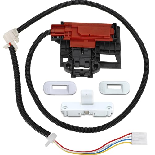 M Motico UPGRADED W10404050 W10238287 Washer Lid Lock Latch Switch Assembly with W10240513 Strike Compatible with Whirlpool Maytag Kenmore Washer Replaces W10744659 AP5263307 1938607-1 Year Warranty