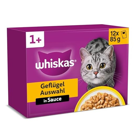 Whiskas Geflügel Auswahl in Sauce, 12x85g