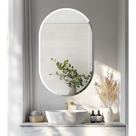 Artloge Frameless Oval Wall Mirror Cover