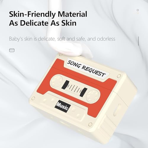Image of Meyaar Silicone Case for Apple Airpods Pro 3 (2025) Cute Design for Airpods Pro 3 with Keychain Shockproof Protective Case Cover (Cassette Tape)