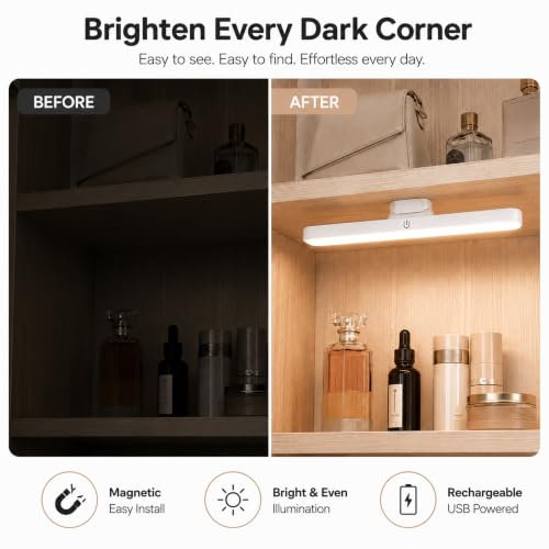 Image of PASCIA LED Magnetic USB Rechargeable Light Bar White