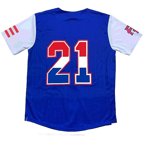 Jersey Baseball Puerto Rico Blue Kids Size2
