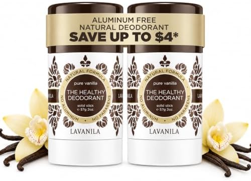 LAVANILA Pure Vanilla Natural Deodorant - 2 Oz, 2-Pack ($30 Value)