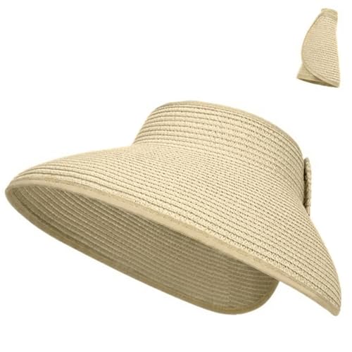 Gorra Visera para Mujer Sombrero de Playa Plegable miniatura 1