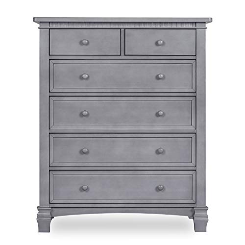 Evolur Cheyenne 6 Drawers Chest, Stormy Grey