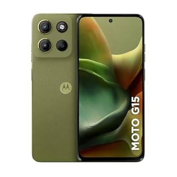 Smartphone Motorola Moto g15-256GB 12GB Ram Boost e Camera 50MP com AI e Night Vision Bateria de 5200 mAh Tela FHD+ 6.7" com Superbrilho NFC Verde
