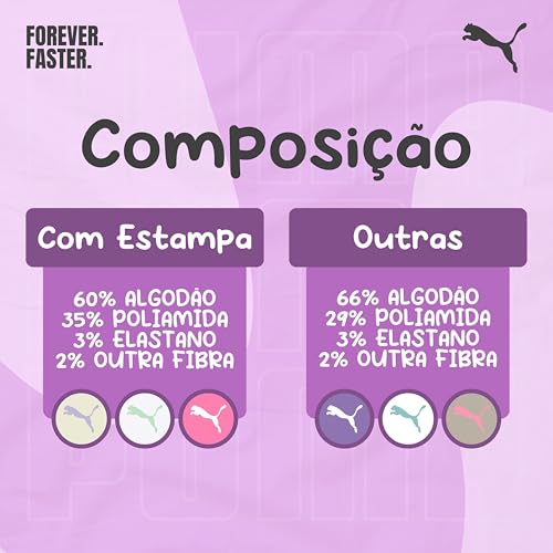 PUMA Kit 6 Pares Meia Sapatilha Esportiva Cano Curto Feminina, 2 Branco - 1 Marfim - 1 Mescla Claro