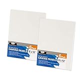 Royal & Langnickel Essentials 9x12' Triple Gessoed Canvas Panel Value Pack, for Oil and Acrylic...