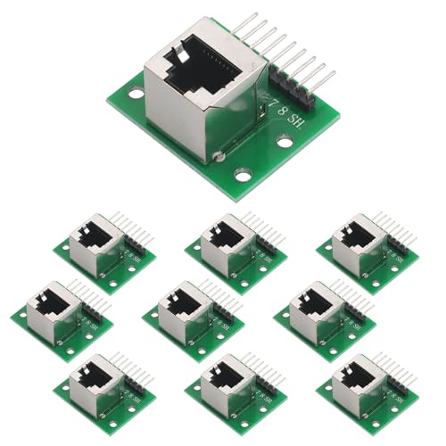 Adaptateur RJ45 PCB 8 broches à angle droit pour routage de signal DMX et liaisons RS-485