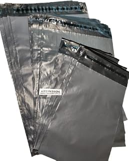 Grey Mailing Bags 8 x 10" - 203 x 254 mm Strong Small Grey Postal Bags Poly Plastic Mailer A5 Royal Mail Large Letter (Box of 1000)