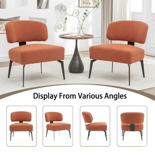 Sillón Plegable Peluche Naranja miniatura 6