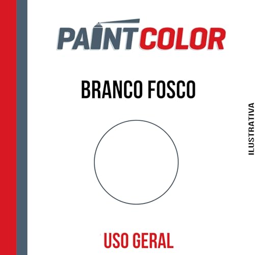 Tinta spray Paint Color Uso Geral 250ml (Branco Fosco)
