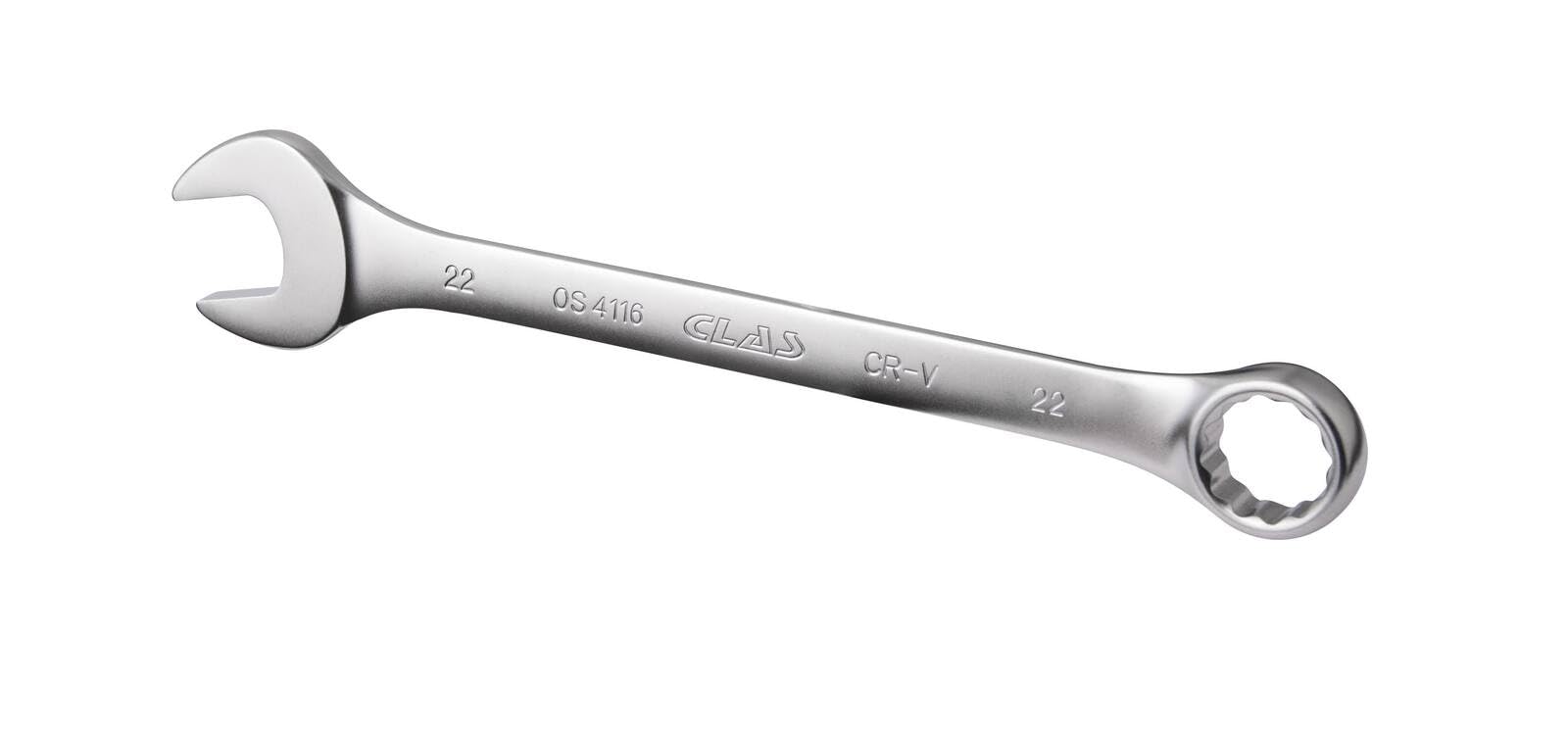 CLAS Equipements OS 4116 Combination Spanner 22 mm, Grey