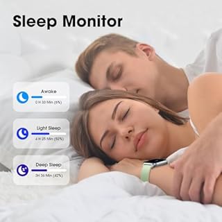 Smart Watch No App/Phone Required,42mm Smartwatch for Women Men,Fitness Tracker Watch with Heart Rate Monitor, Sleep Tracker, Pedometer,Step Counter,IP68 Waterproof, for Android iOS Phones