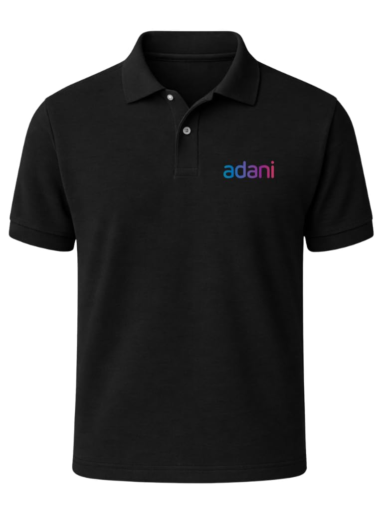 zoobang Branded Mens Half Sleeve Cotton Striped Polo T-Shirt for Mens || Branded Tshirt for Men Adani Logo T-Shirt-picture-29