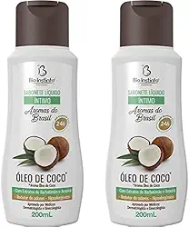 Kit 2 Sabonete Líquido Íntimo Óleo de Coco 200ml Bio Instinto