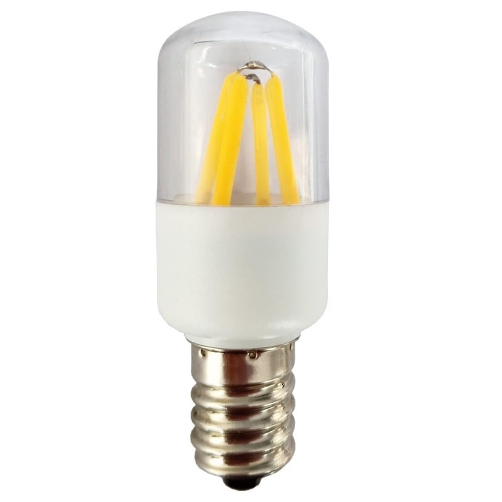 1fortunate lights, Paquete de 50 bombillas LED for frigorífico, CA 220 V, T22, E12/E14, 3 W, for máquina de coser(3000K Warm white,E14)