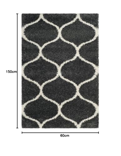 Image of Soft Fluffy Shag Area Rectangular Shape Rugs for Living Room, Shaggy Floor Carpet for Bedroom, Girls Carpets Kids Home Decor Rugs, Cute Luxury Non-Slip [Size 4X4 Round]