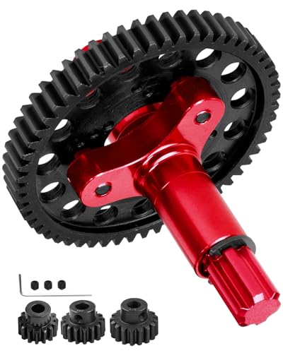 RCMYou 57T Spur Gear Slipper Clutch with 15T/16T/17T Pinions Upgrades for 1/8 Typhon 3S BLX 1/10 Granite/Senton/Big Rock/Vorteks 3s BLX,Kraton/Outcast 4S BLX,Red