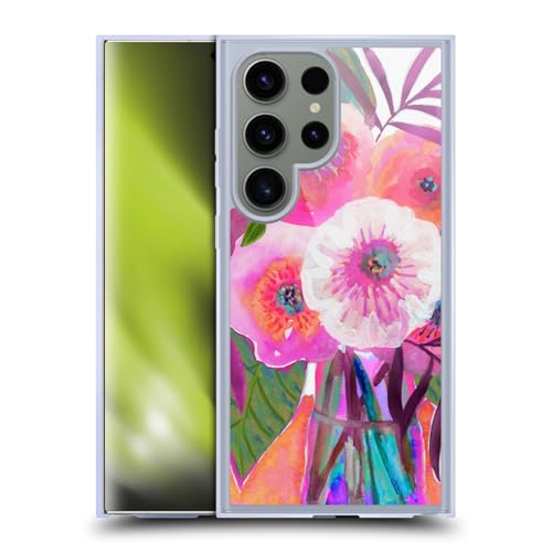 Coque Galaxy S24 Ultra MagSafe résolvant les chutes avec élégance florale violette