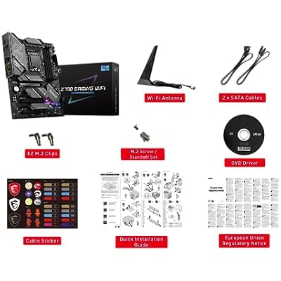 MSI Z790 Gaming Plus WiFi-AMZ Gaming Motherboard (دعم معالجات Intel من الجيل الرابع عشر / الثالث عشر / الثاني عشر ، LGA 1700 ، DDR5 ، PCIe 5.0 ، M.2 Slots ، 2.5 جيجابت في الثانية ، USB 3.2 Gen2 ، Wi-Fi 6E, بلوتوث 5.3 ، ATX)