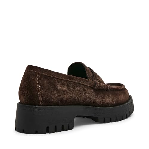 Steve Madden Women's Langsten Loafer, Brown Suede, 7 by Steve Madden - Used condition - Image 2