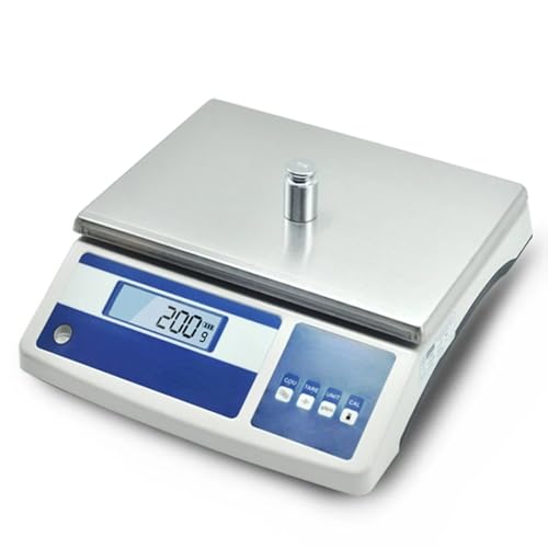 25kg Platform Top Digital Scale - Precision Electronic Weighing Balance - High Accuracy with Tare Function - Warehouse, Transportation and Industrial Applications (25kg 0.1g)