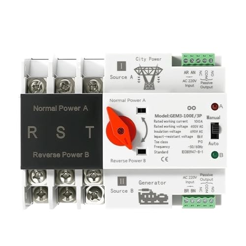 Inverseur ATS 4P 110V 100A pour éviter les pannes de courant réseau