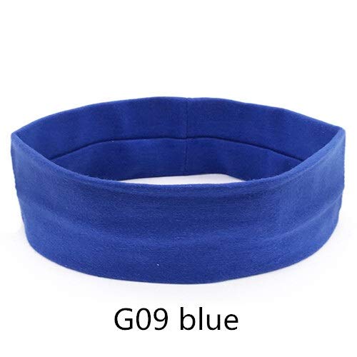 ONETOTOP 3 Pezzi Fascia dei Capelli Croce Stampa Leopardo Ragazze Fascia e Ragazze Nodo Velo di Yoga Accessori for Capelli Velo Fascia Fasciatura Copricapo (Kleur : G09 Blue)