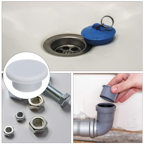 Image of MECCANIXITY High Temp Silicone Plug Mount Dia 21mm /0.83 Inch T Shaped Rubber Stopper Hole Plugs for Powder Coating Plating Waterproof Sealing Plugs Grey Pack of 10(OD 29mm /1.14 Inch)