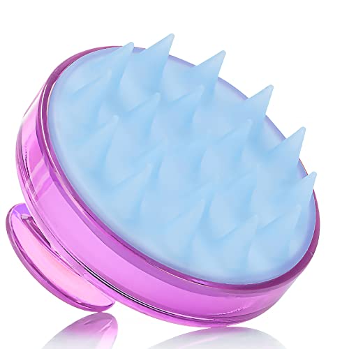Masajeador Cabeza, Cepillo De Silicona Para Tratamientos De Limpieza Profunda Y Masaje Músculo Relax De Cabeza Cepillo De Limpieza De Masaje Húmedo Y Seco Apto Para Hombres, Mujeres Y Mascotas Cover