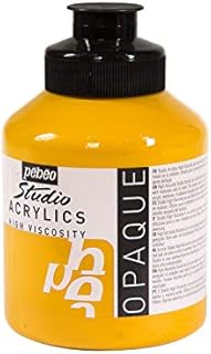 PEBEO 171027 500 ml Studio Acrylic Paint, Yellow Ochre