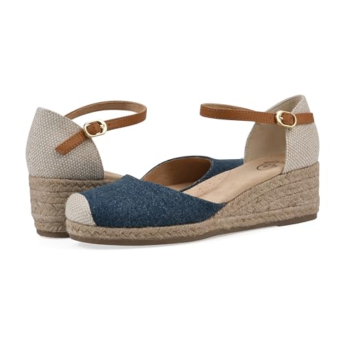 WHITE MOUNTAIN Women's Maintain Mini-Heel Espadrille Sandal2