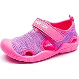  Sandalias Niño Verano Zapatos Cerrada Antideslizantes Sandalia para Caminar Playa Sandalias con Velcro Rosado 30