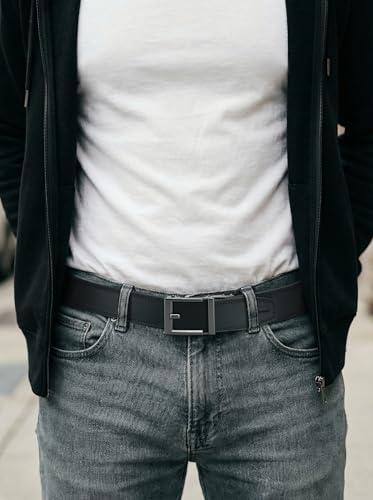 Image of CHAOREN Leather Ratchet Belt Men - Mens Belts Casual Accessories for Every Occasion (35mm)