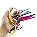 Miokun 12 Pack Hand Kite with Ribbon Streamer and Wood Ring Sensory Learning Educational Toy for Playroom Dance Birthday Gifts (12)